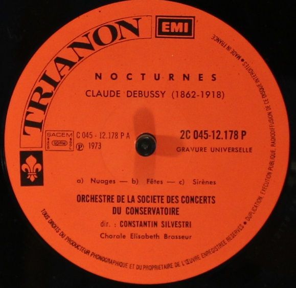 Trianon 2C 045-12178 - Claude Debussy, Orchestre De La Société D - Image 3