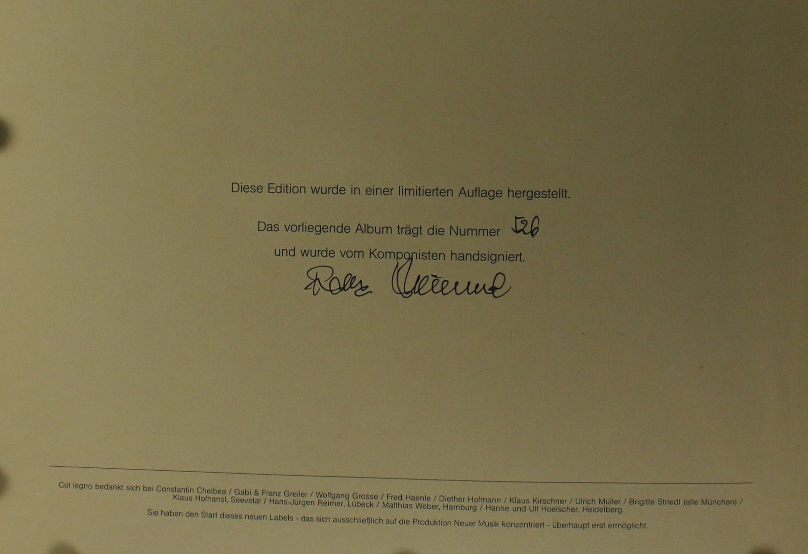 Col Legno BM 30 SL 6.5501/02 Digital - Franz Hummel - König Ubu - Image 3