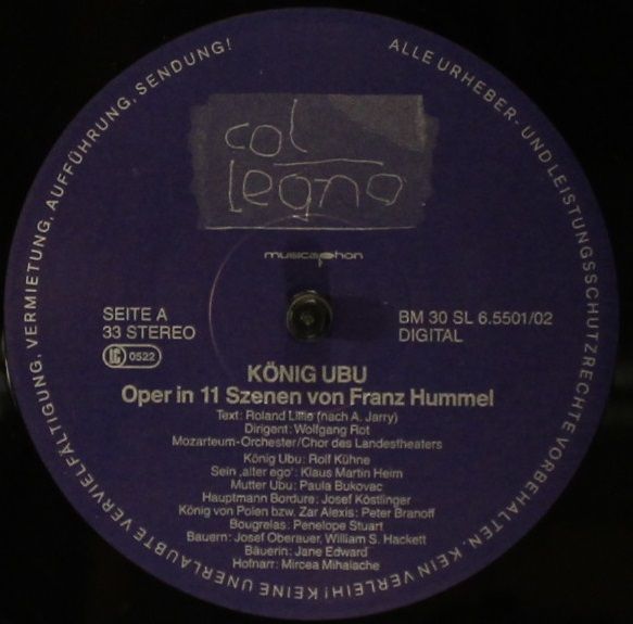 Col Legno BM 30 SL 6.5501/02 Digital - Franz Hummel - König Ubu - Image 5