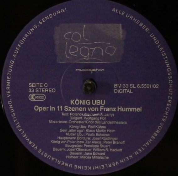 Col Legno BM 30 SL 6.5501/02 Digital - Franz Hummel - König Ubu - Image 7