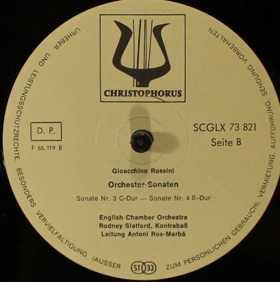Christophorus SCGLX 73 821 - Gioacchino Rossini, English Chamber - Image 4