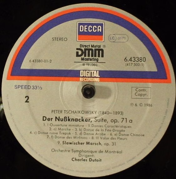 DECCA 6.43380 - Pyotr Ilyich Tchaikovsky, Orchestre Symphonique - Image 4