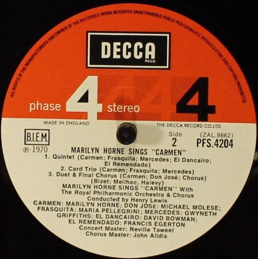 DECCA PFS 4204 - Marilyn Horne - Sings Carmen - Image 4