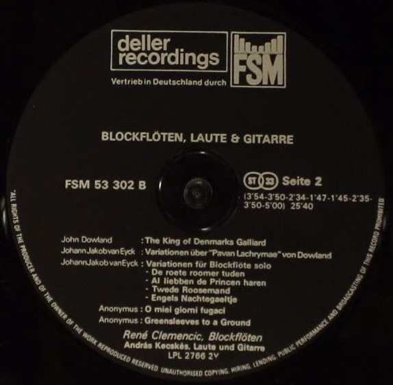Deller Recordings FSM 53 302 - Johann Sebastian Bach, Georg Frie - Image 6