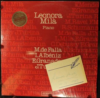 catalonia concerts CRD-002 - Leonora Milà - M. De Falla, I. Albe