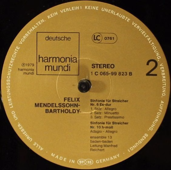Deutsche Harmonia Mundi 1C 065-99 823 - Felix Mendelssohn-Bartho - Image 4