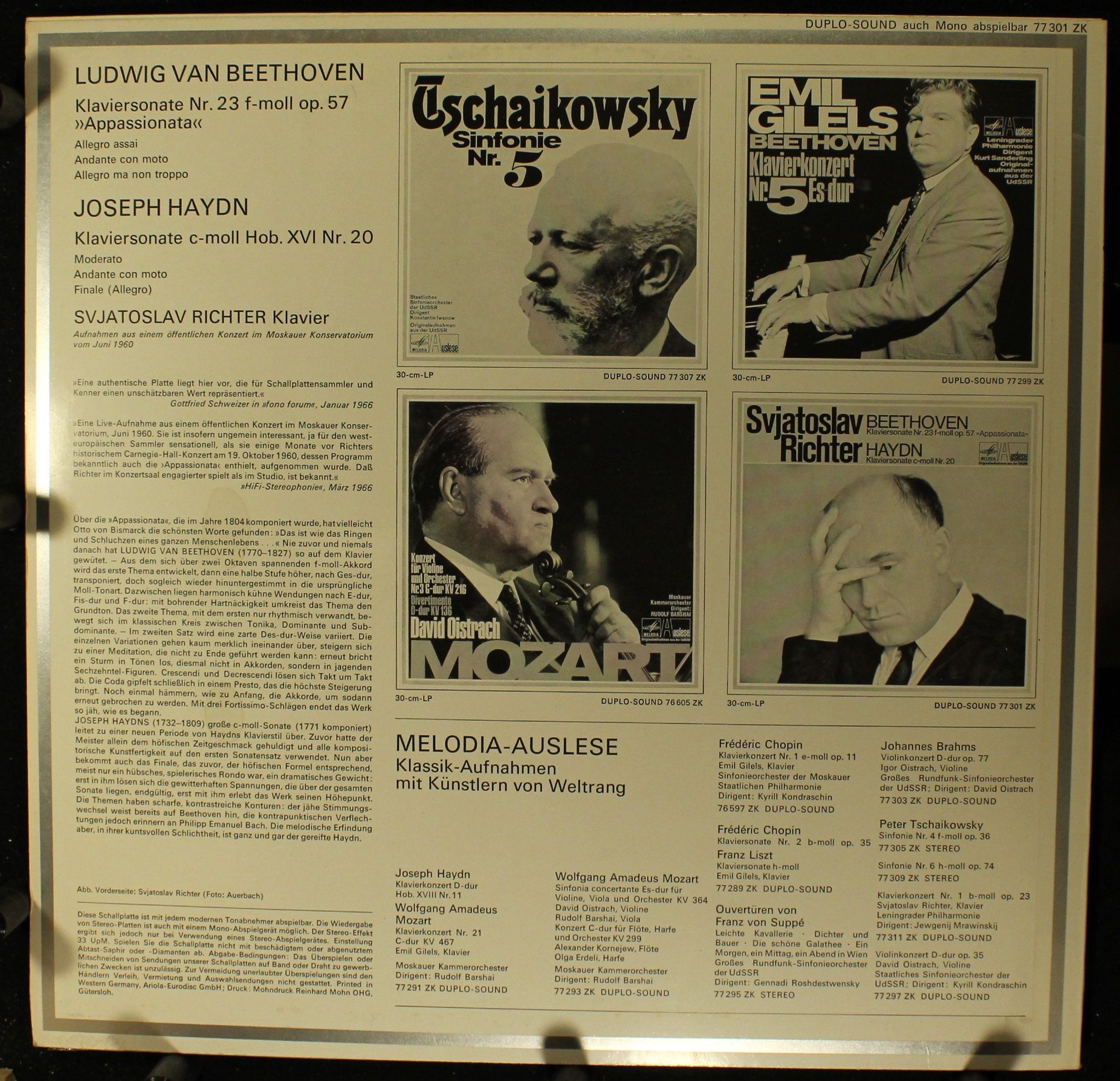Eurodisc 77 301 ZK - Sviatoslav Richter, Ludwig van Beethoven, J - Image 2
