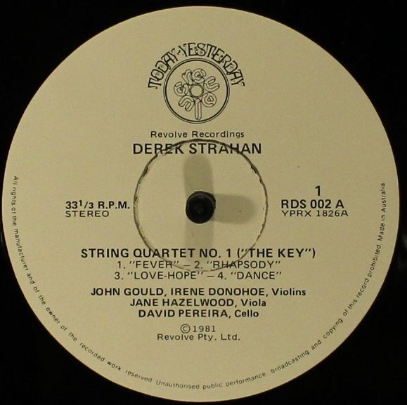 Revolve Recordings RDS 002 - Derek Strahan - Today - Yesterday - Image 5