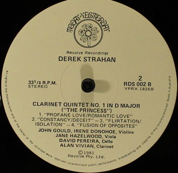 Revolve Recordings RDS 002 - Derek Strahan - Today - Yesterday - Image 6