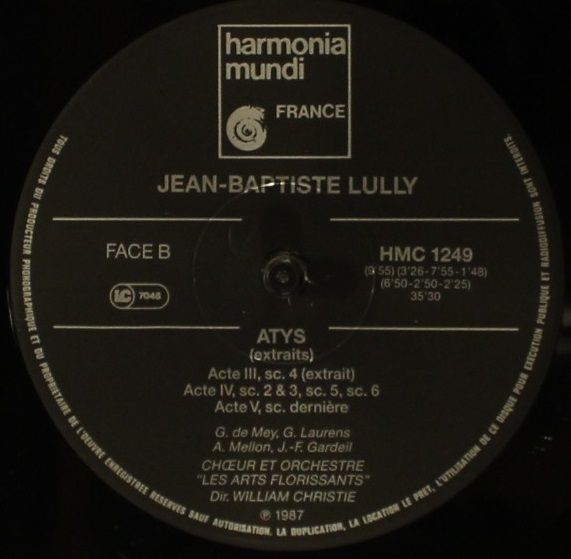 harmonia mundi France HMC 1249 - Jean-Baptiste Lully - Atys (Ext - Image 4