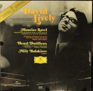 Deutsche Grammophon 2563 203 - David Lively - Concours Musical I