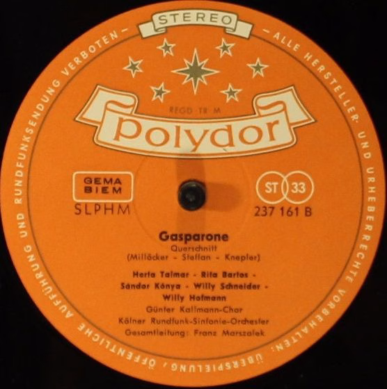 Polydor 237 161 - Ingeborg Hallstein, Herta Talmar, Sándor Kónya - Image 4