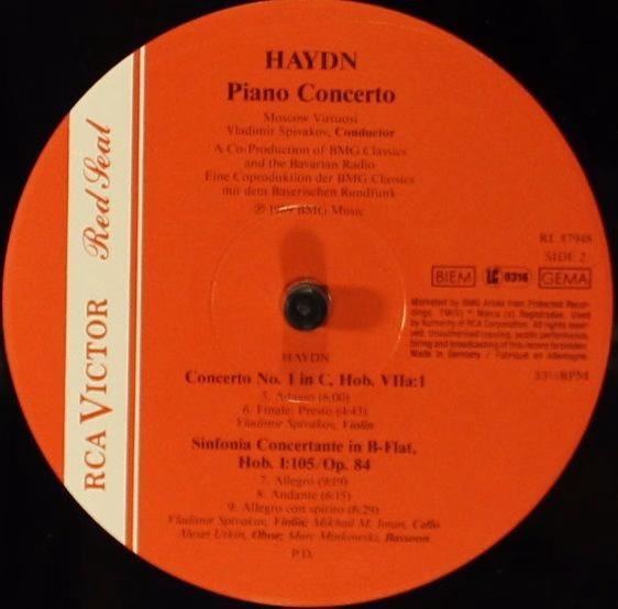 RCA Victor Red Seal RL 87948 - Vladimir Spivakov, Yevgeny Kissin - Image 4
