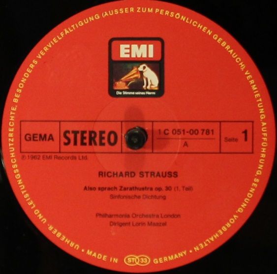 His Master's Voice 1C 051 - 00 781 - Richard Strauss, Philharmon - Image 3