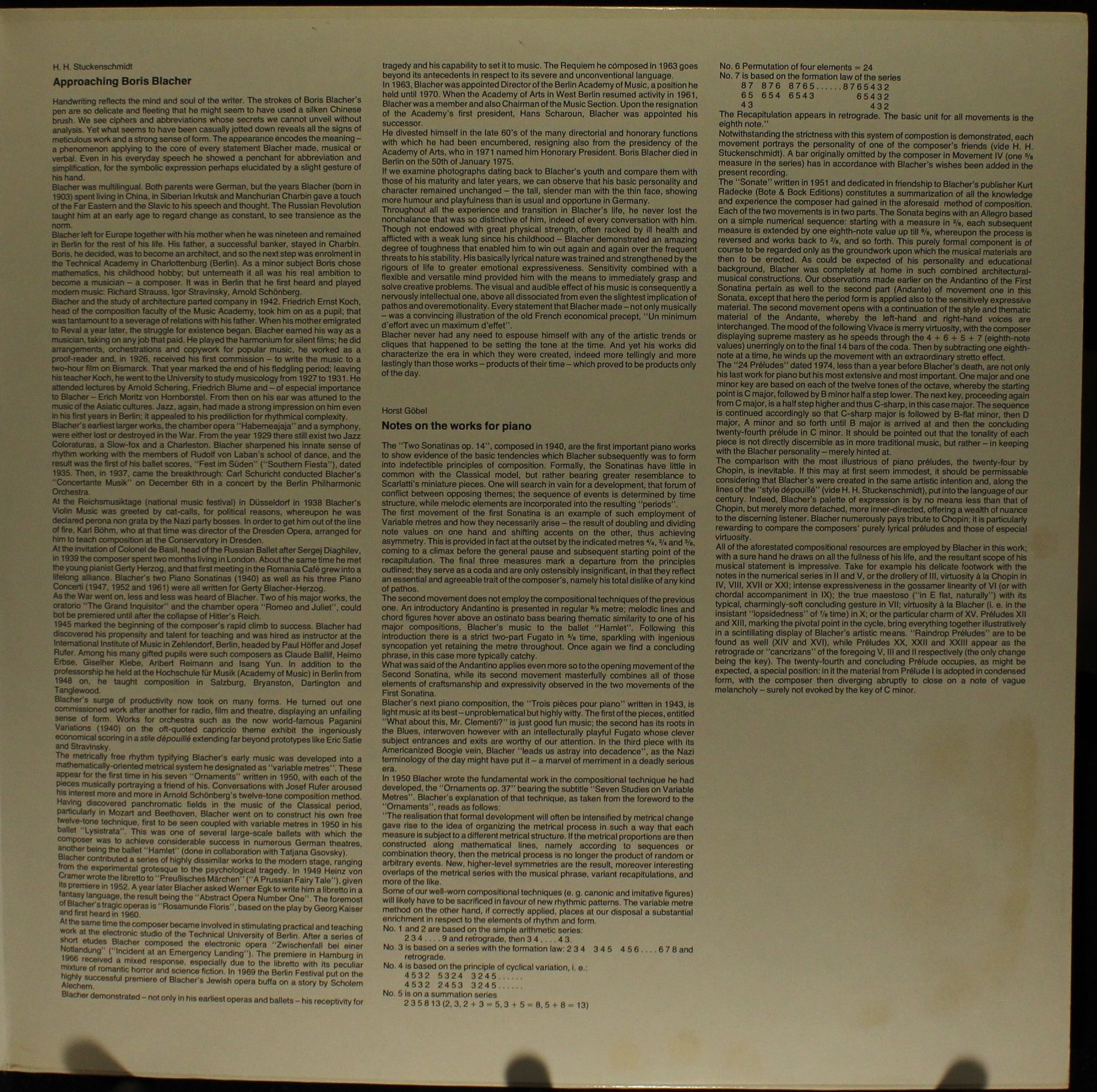 Thorofon Capella MTH 223 - Boris Blacher - Das Klavierwerk - Wor - Image 3