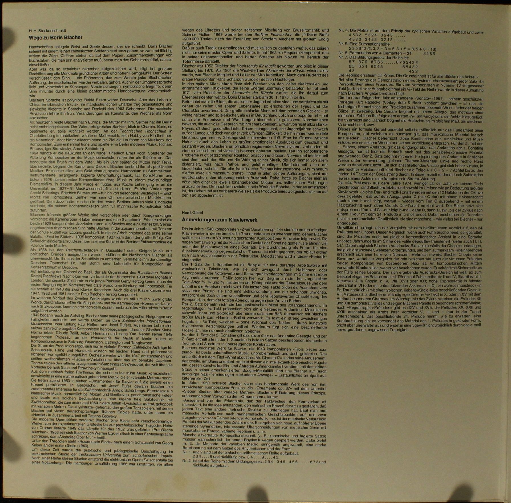 Thorofon Capella MTH 223 - Boris Blacher - Das Klavierwerk - Wor - Image 4