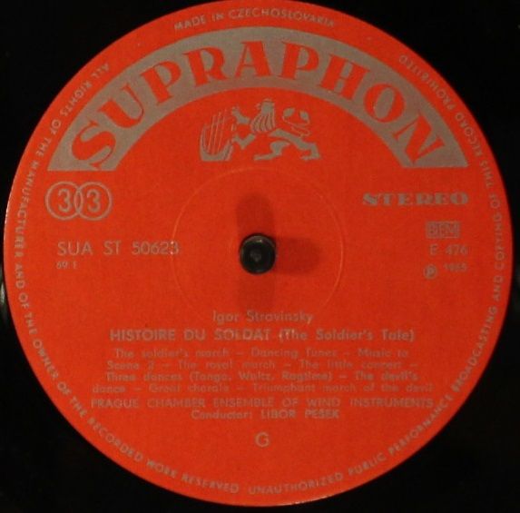 Supraphon SUA ST 50 623 - Igor Stravinsky, Czech Philharmonic Ch - Image 2