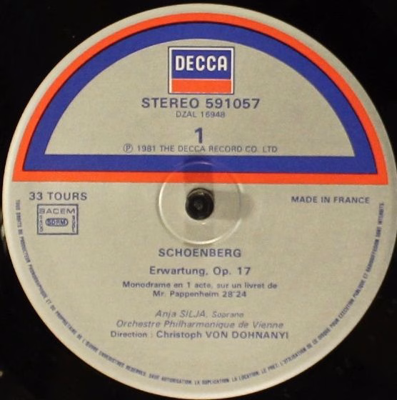 DECCA 591057 BA-372 - Arnold Schoenberg, Anja Silja, Wiener Phil - Image 4