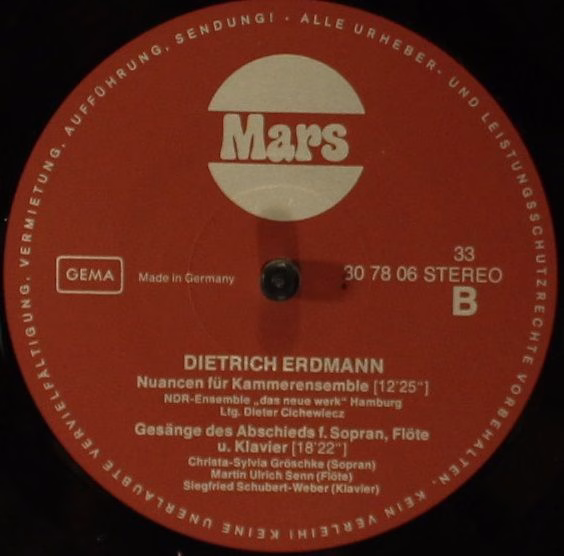 Mars (8) 30780 - Dietrich Erdmann, Lothar Broddack, Berliner Sin - Image 4