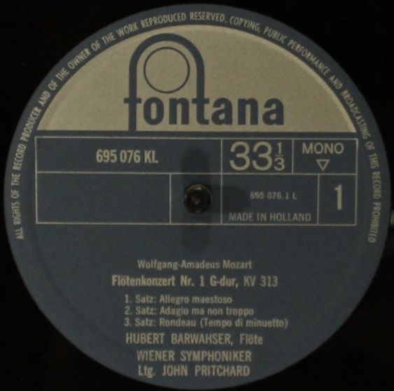 Fontana 695 076 KL - Wolfgang Amadeus Mozart, Hubert Barwahser, - Image 4