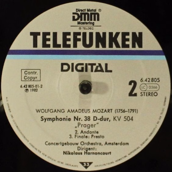 Telefunken 6.42805 AZ - Wolfgang Amadeus Mozart, Concertgebouwor - Image 3