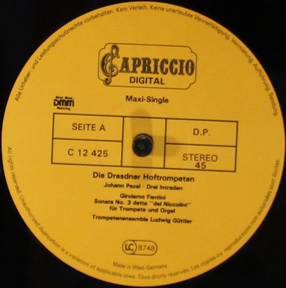 Capriccio C12 425 - Trompetenensemble Ludwig Güttler - Die Dresd - Image 5