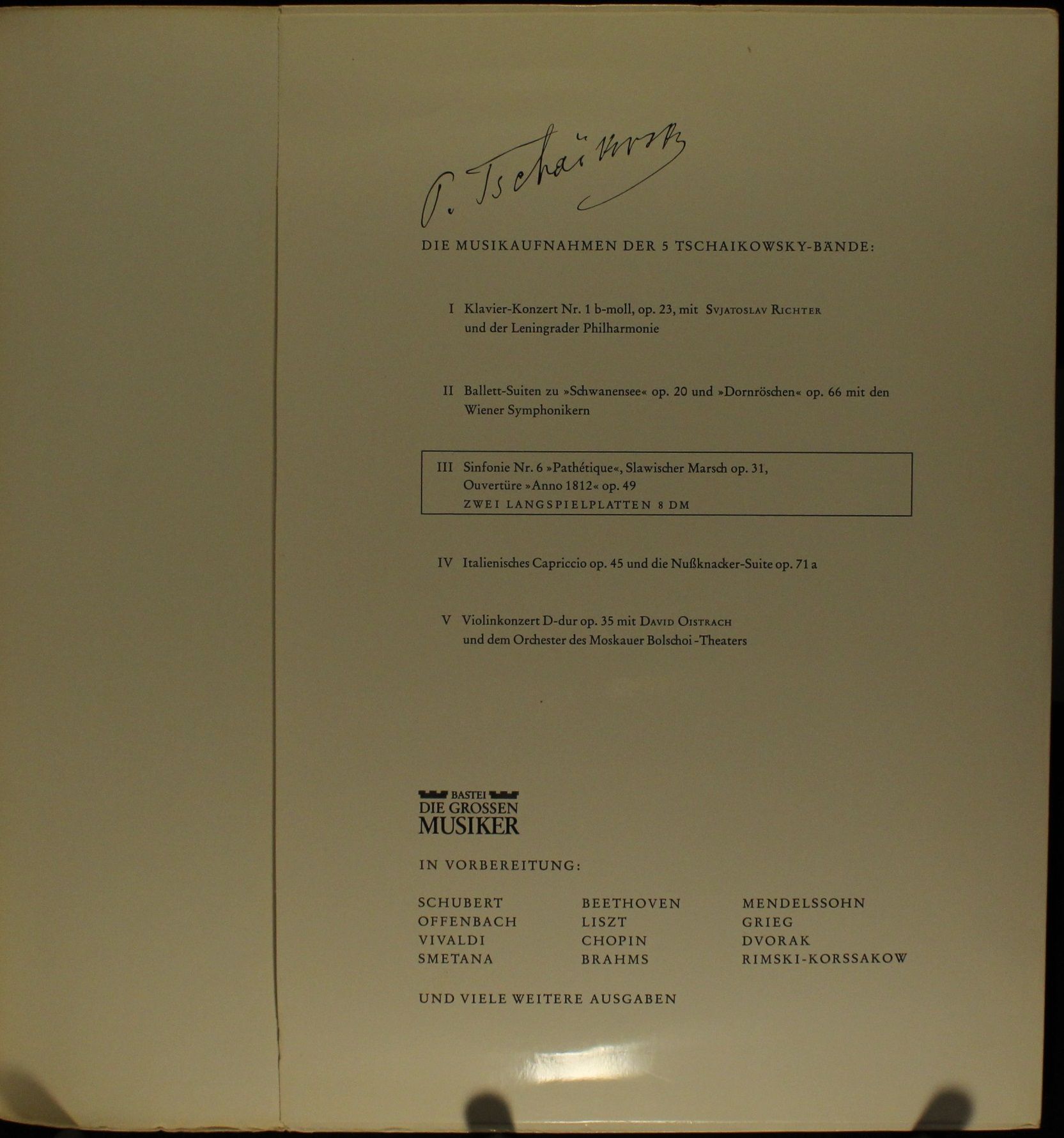 Bastei BDGM 3 - Pyotr Ilyich Tchaikovsky - Peter Iljitsch Tschai - Image 7