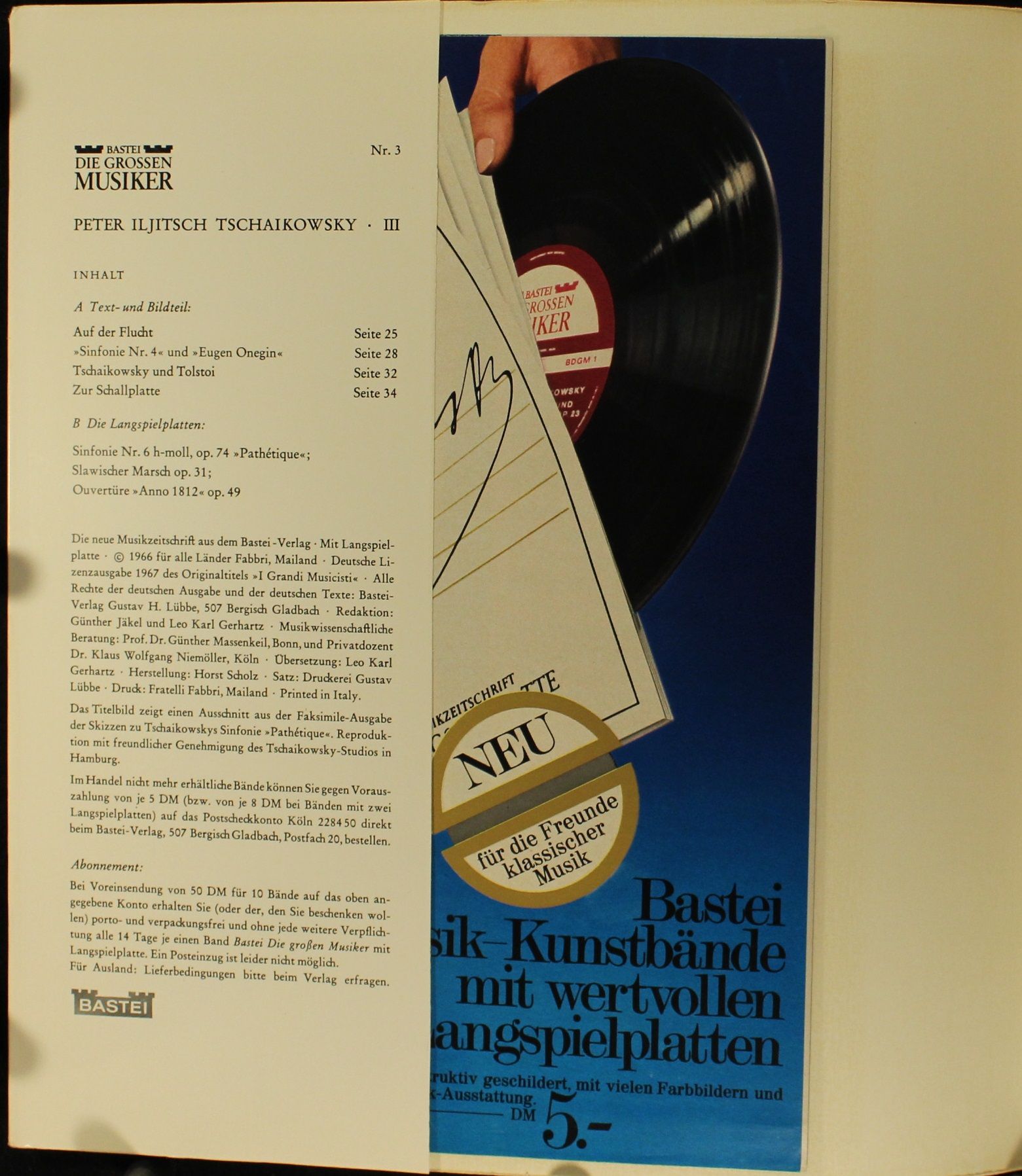 Bastei BDGM 3 - Pyotr Ilyich Tchaikovsky - Peter Iljitsch Tschai - Image 8