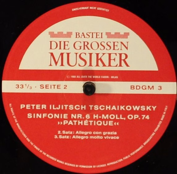 Bastei BDGM 3 - Pyotr Ilyich Tchaikovsky - Peter Iljitsch Tschai - Image 3