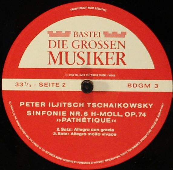Bastei BDGM 3 - Pyotr Ilyich Tchaikovsky - Peter Iljitsch Tschai - Image 3