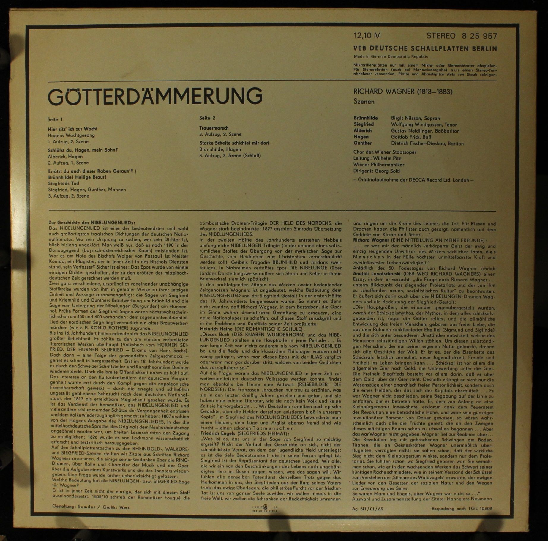 Eterna 8 25 957 - Richard Wagner, Birgit Nilsson, Wolfgang Windg - Image 2