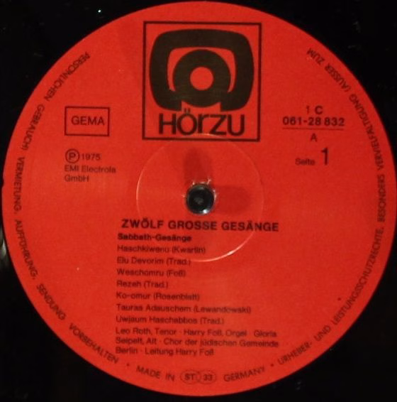 HÖR ZU C 061 28 832 - Leo Roth - Zwölf Grosse Gesänge / Glanzstü - Image 5