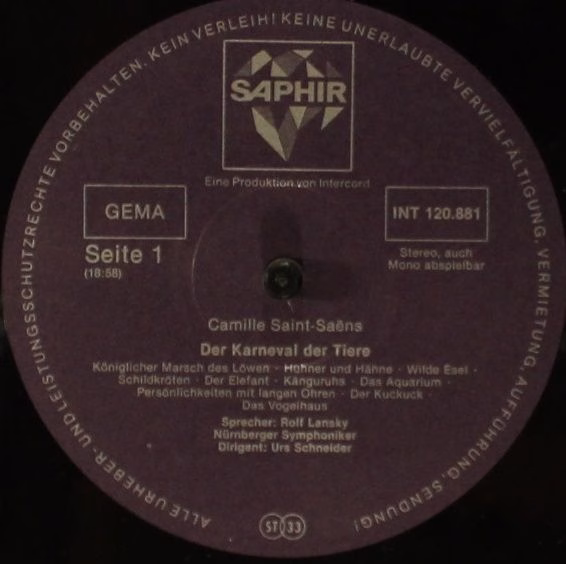 Saphir INT 120.881 - Camille Saint-Saëns, Georges Bizet, Nürnber - Image 4