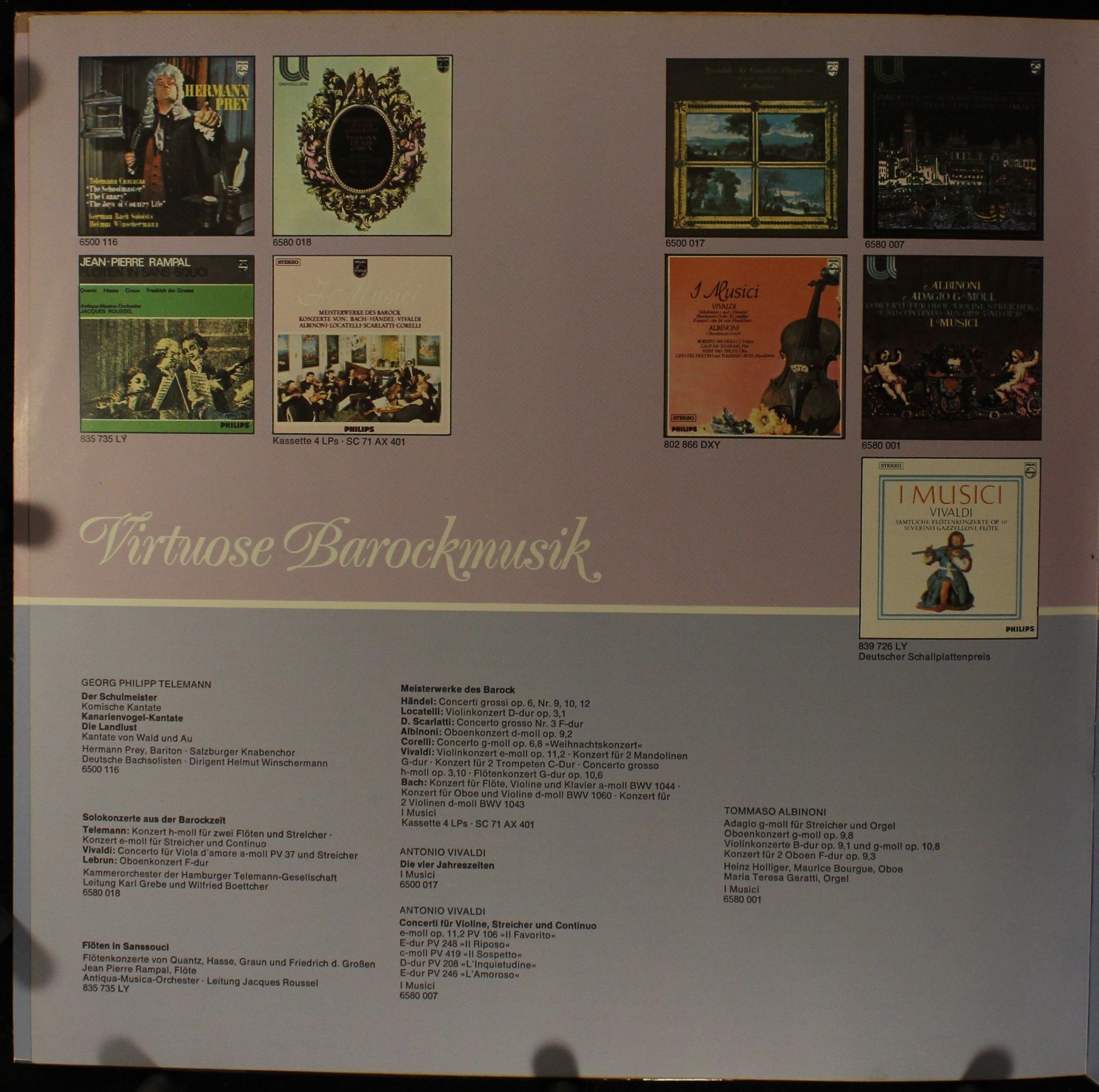 Philips 6599 104 - Maurice André, Tomaso Albinoni, Henry Purcell - Image 4