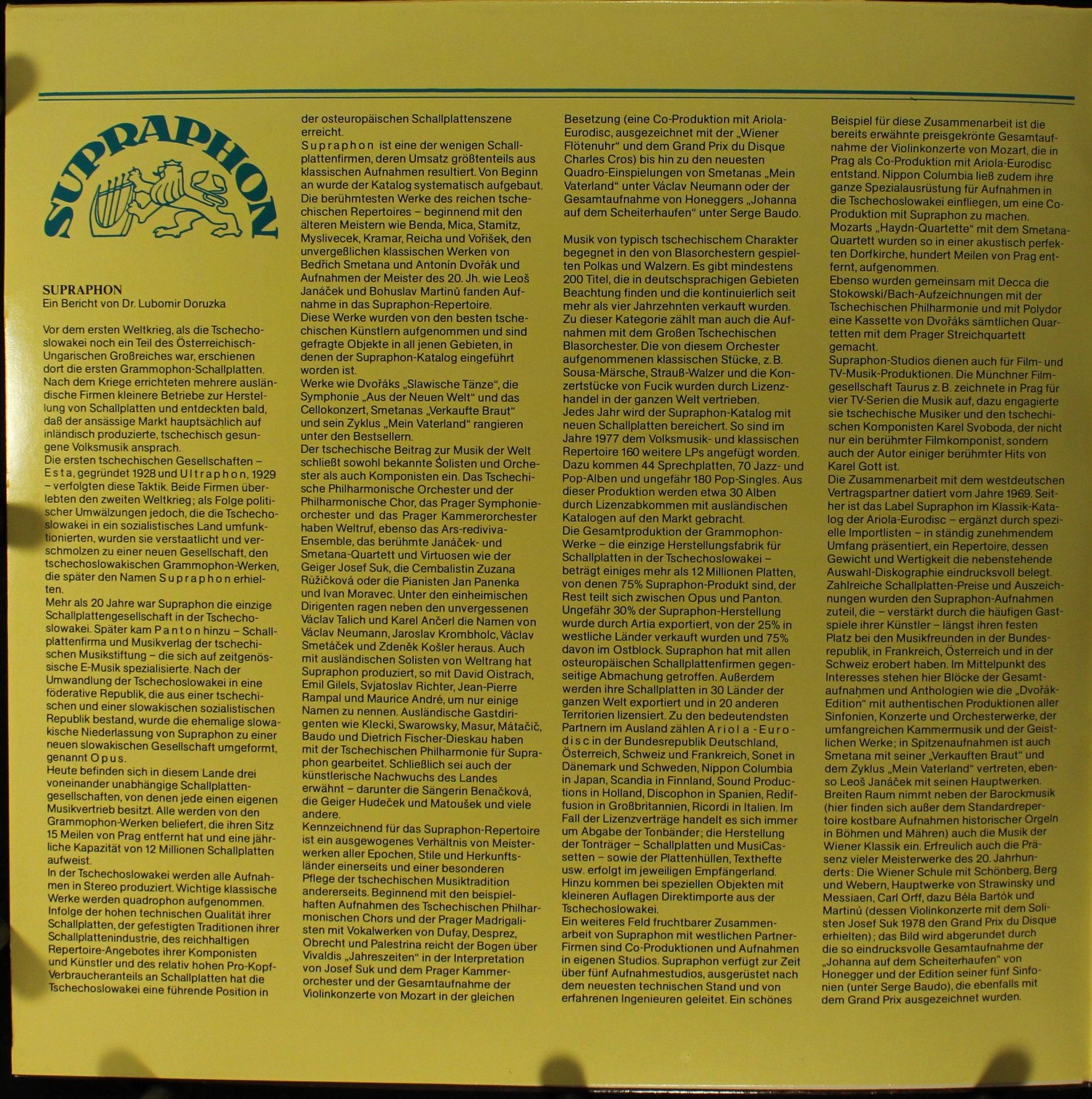 Supraphon 300 386 - Various - Partner Im Dienste Der Musik - 10 - Image 4