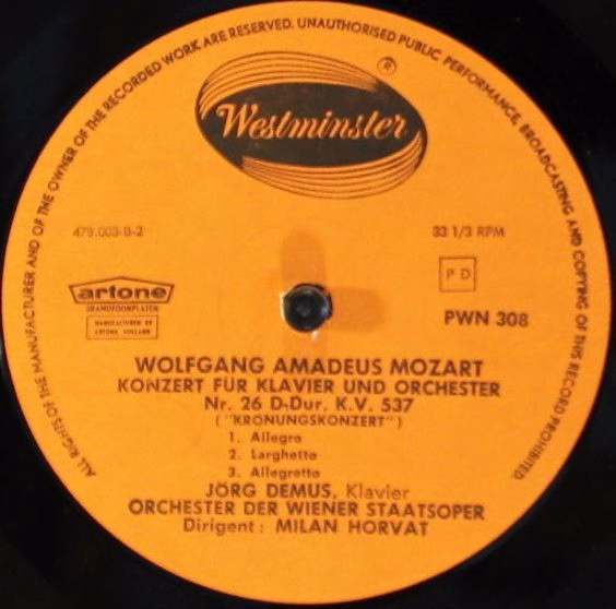 Westminster PWN 308 - Wolfgang Amadeus Mozart - Konzert Für Klav - Image 4