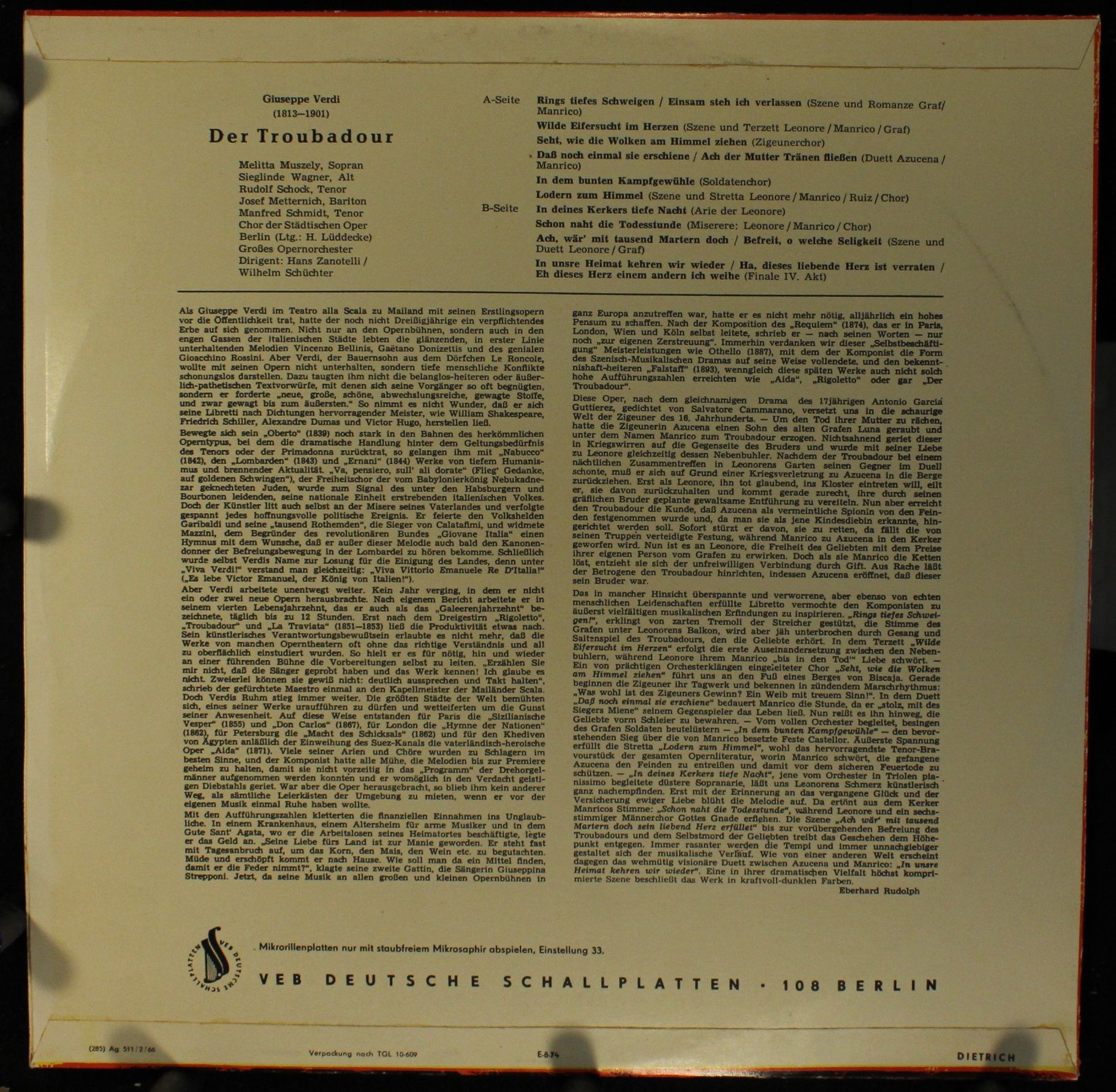 Eterna 8 20 135 - Giuseppe Verdi - Der Troubadour (Querschnitt) - Image 2