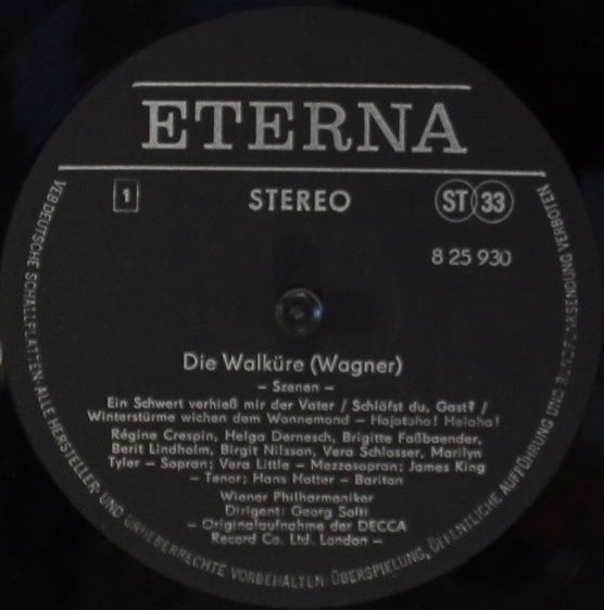 Eterna 8 25 930 - Richard Wagner, Birgit Nilsson, Régine Crespin - Image 3