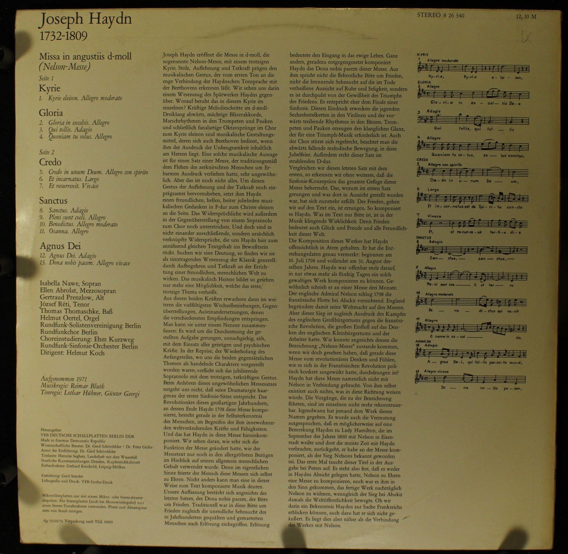 Eterna 8 26 340 - Joseph Haydn, Izabela Nawe, Gertraud Prenzlow, - Image 2