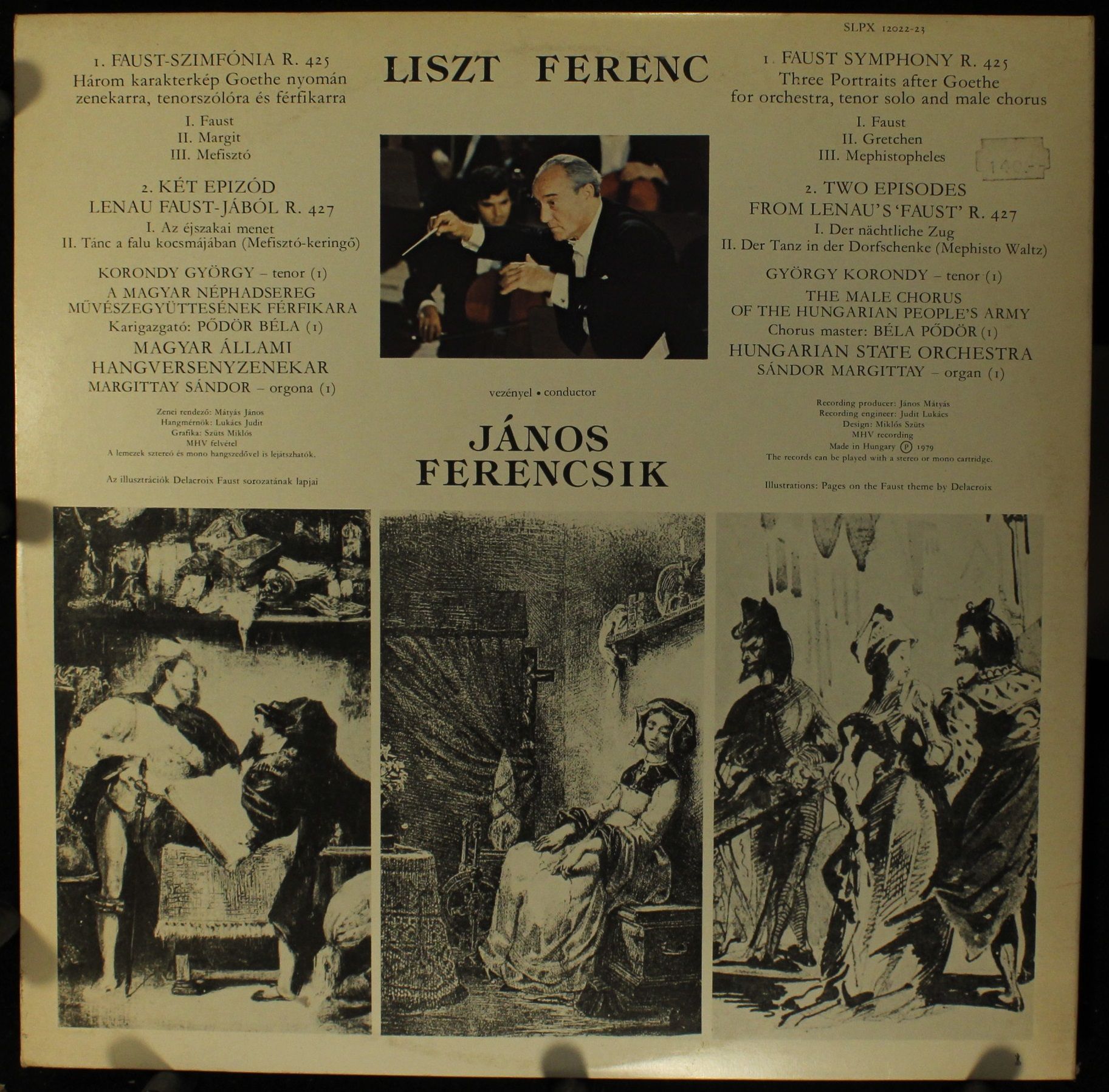 Hungaroton SLPX 12022-23 - Franz Liszt, György Korondy, Hungaria - Image 2
