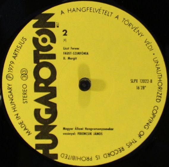 Hungaroton SLPX 12022-23 - Franz Liszt, György Korondy, Hungaria - Image 7