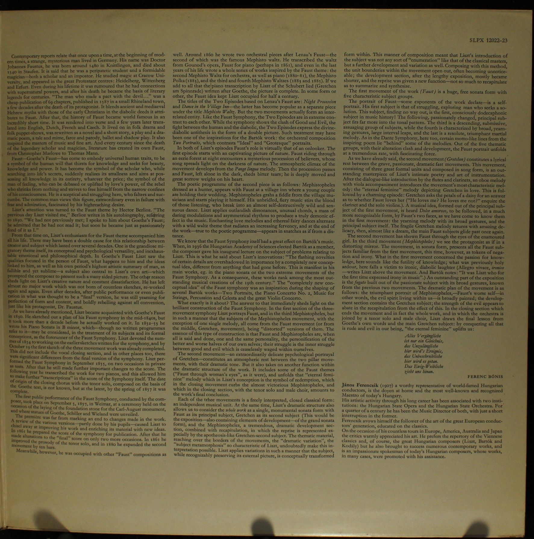 Hungaroton SLPX 12022-23 - Franz Liszt, György Korondy, Hungaria - Image 4