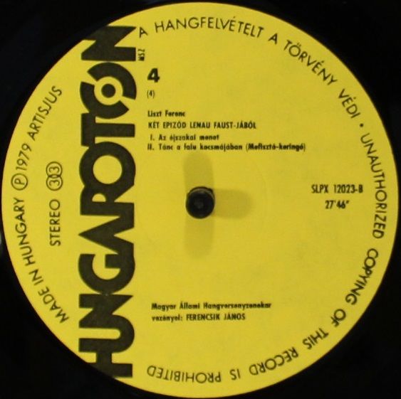Hungaroton SLPX 12022-23 - Franz Liszt, György Korondy, Hungaria - Image 5