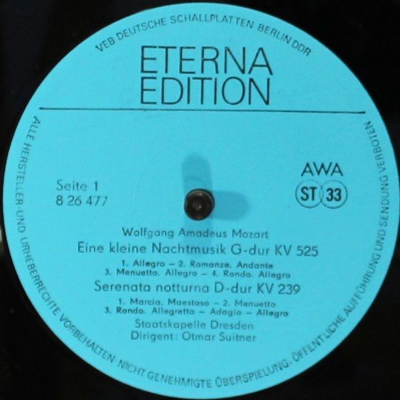 Eterna 8 26 477 - Wolfgang Amadeus Mozart, Staatskapelle Dresden - Image 3