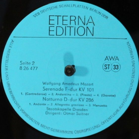 Eterna 8 26 477 - Wolfgang Amadeus Mozart, Staatskapelle Dresden - Image 4