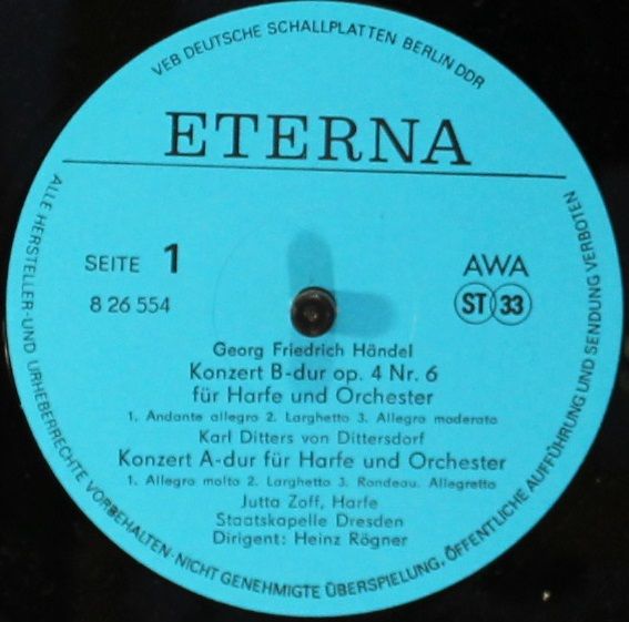 Eterna 8 26 554 - Georg Friedrich Händel, Carl Ditters von Ditte - Image 3