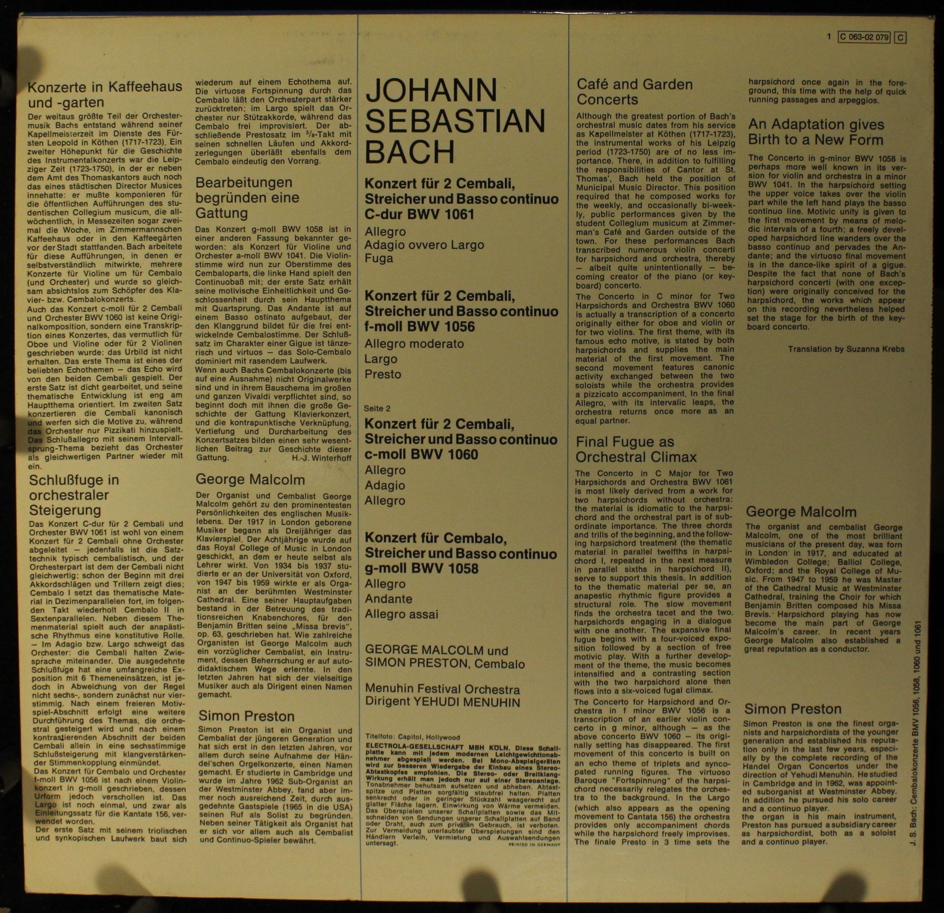 Die Stimme Seines Herrn 1 C 063-02079 - Johann Sebastian Bach, G - Image 2