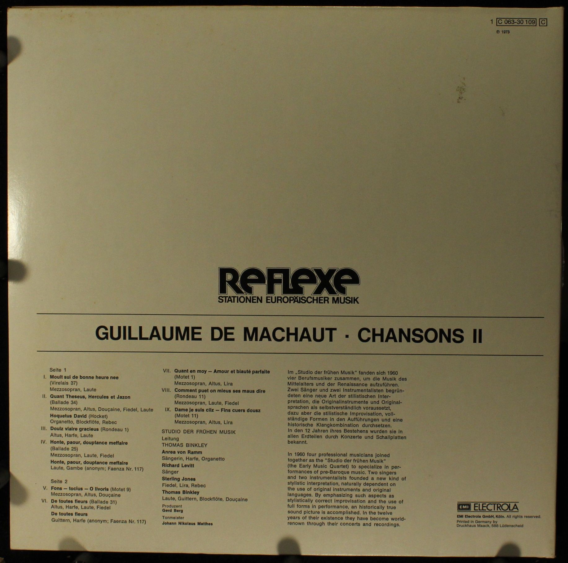 Die Stimme Seines Herrn 1 C 063-30109 - Guillaume de Machaut, St - Image 2