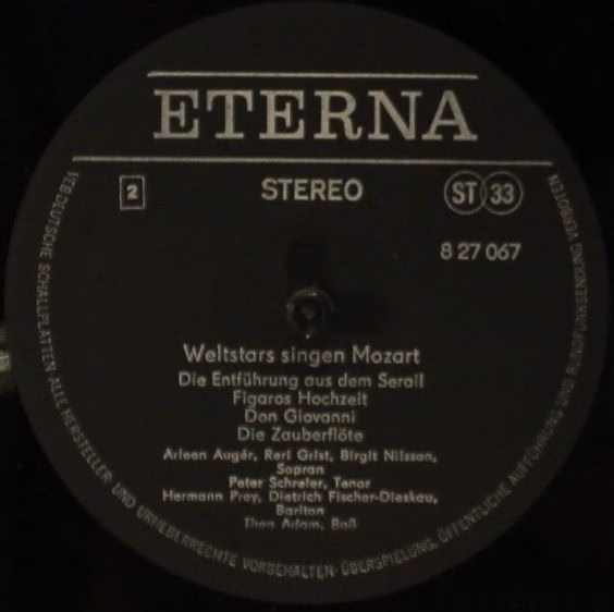 Eterna 8 27 067 - Wolfgang Amadeus Mozart - Weltstars Singen Moz - Image 4