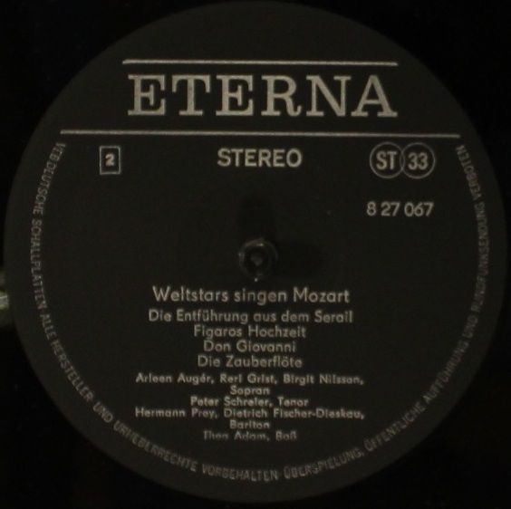 Eterna 8 27 067 - Wolfgang Amadeus Mozart - Weltstars Singen Moz - Image 4